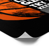 Basketbal meisjes - Ik weet dat ik speel als een m Poster (Hoek)