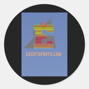 Basketbal Merch en Basketbal Art Ronde Sticker