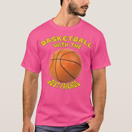 Basketbal met de beste vriend t-shirt (Voorkant)