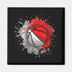 Basketbal met vlag van Malta Magneet