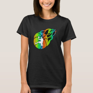 Basketbal met Vlammen T-shirt