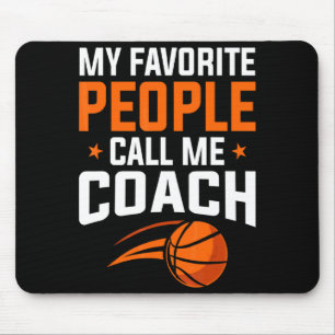 Basketbal Mijn Favoriete Mensen Noemen Coach Muismat