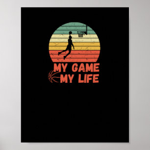 Basketbal mijn spel mijn leven poster