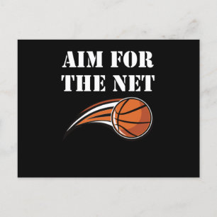 Basketbal - Mik op het net Briefkaart