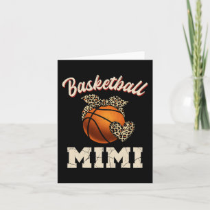 Basketbal Mimi Bandana Luipaard Hart Fans Moeder' Kaart