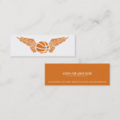 basketbal mini visitekaartje (Voorkant / Achterkant)