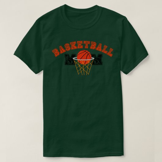 Basketbal Moeder 8 T-shirt (Design voorkant)