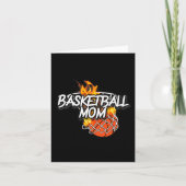 Basketbal Moeder Basketbal Gear Aangestoken op Fir Kaart (Voorkant)