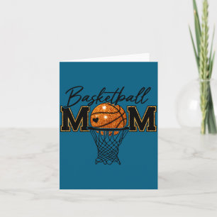 Basketbal Moeder Basketbal Speldag Ontwerp Kaart