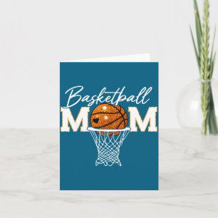 Basketbal Moeder Basketbal Wedstrijd Dag Kunstwerk Kaart