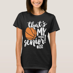 Basketbal Moeder Dat Is Mijn Rugnummer En Naam T-shirt