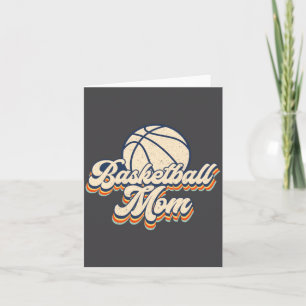 Basketbal Moeder Mama Moeder Dag Vintage Retro Mo Kaart