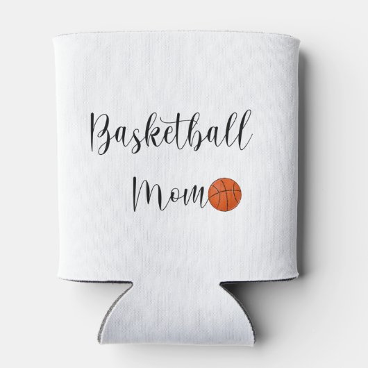Basketbal Moeder Script Shirt Schattig Blikjeskoeler (Achterkant)