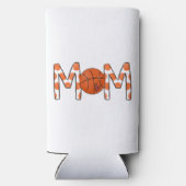 Basketbal moeder Sinaasappel Polka Dot Hart (Achterkant)