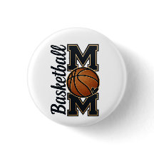 Basketbal Moeder Varsity Stijl Goud Sport Team Spi