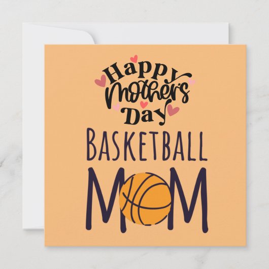 Basketbal Moederdag naar mama  Kaart (Voorkant)