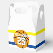 Basketbal | Naam en nummer Bedankdoosjes (Geopend)