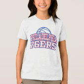 Basketbal NBA Philadelphia 76ers Tri-Blend Shirt (Voorkant)