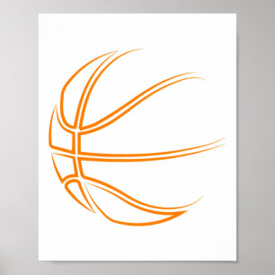 Basketbal nieuwigheid - basketbalspeler poster