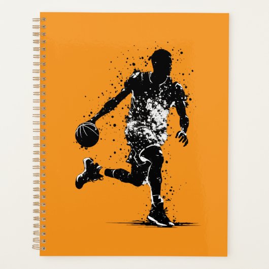 Basketbal nooit stoppen planner (Voorkant)