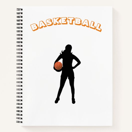 Basketbal Notitieboek met Naam & Jersey # (Voorkant)