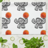 Basketbal Novelty Gift Theedoek (Gevouwen)