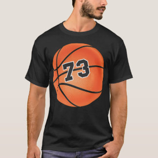 Basketbal nummer 73 Drieënzeventig T-shirt