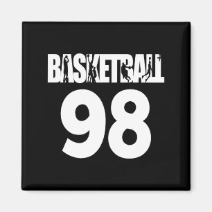 Basketbal Nummer 98 Favoriete Basketbal Ontwerp Magneet