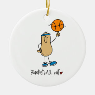 Basketbal Nut T-shirts en geschenken Keramisch Ornament