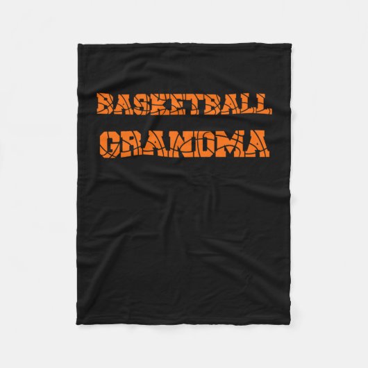 Basketbal oma 1 fleece deken (Voorkant)