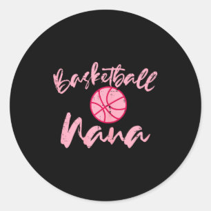 Basketbal oma schattige moeder grootmoeder sport g ronde sticker