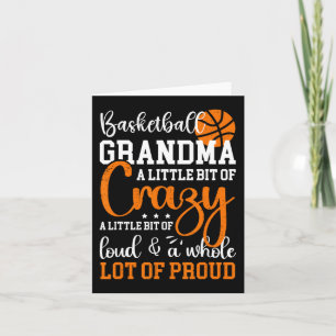 Basketbal Oma Trots Grootmoeder Van Een Basketbal Kaart