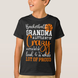 Basketbal Oma Trots Grootmoeder Van Een Basketbal T-shirt