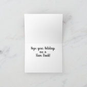 Basketbal ontwerp kerstkaart kaart (Binnen)