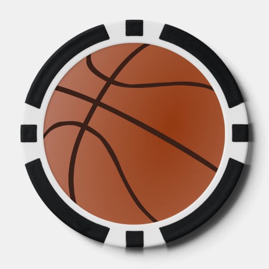 Basketbal Ontwerp Poker Chips (Voorkant)