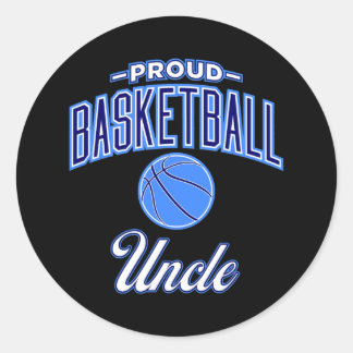 Basketbal Oom  Ronde Sticker