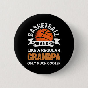 Basketbal Opa - Leuke Basketbal Opa Ronde Button 5,7 Cm
