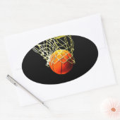 Basketbal Ovale Stickers (Envelop)