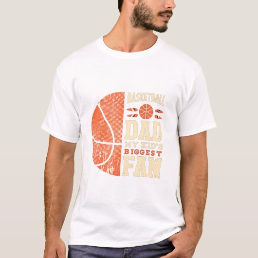 Basketbal pa Mijn Kind is het grootst T-shirt (Voorkant)