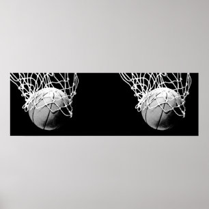 Basketbal Panoramisch Poster