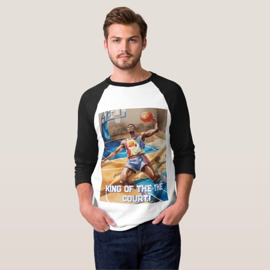 Basketbal pap! t-shirt (Voorkant volledig)
