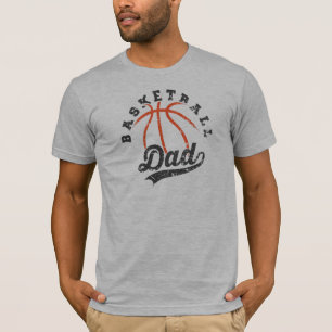 Basketbal Papa Retro Tekst Design 2 T-shirt