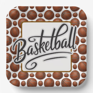 Basketbal papieren bordje