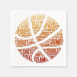 Basketbal Papieren servetten