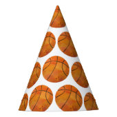 Basketbal Party Pet Feesthoedjes (Voorkant)