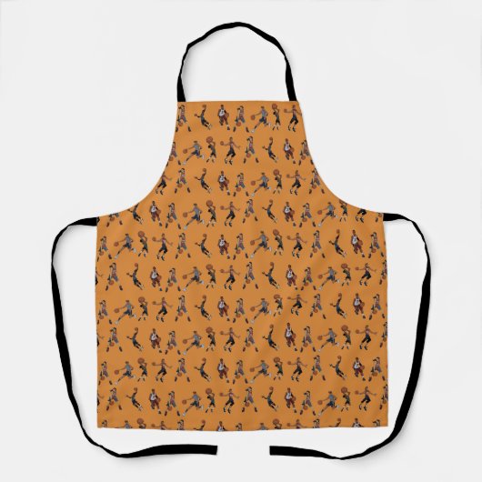 basketbal patroon schort (Voorkant)