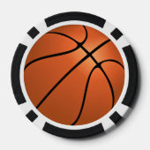 Basketbal Poker Chips (Achterkant)