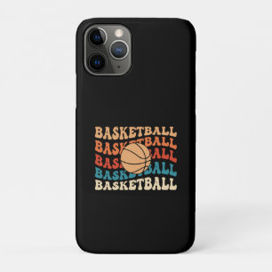 basketbal Retro Sport Typografie Ontwerp iPhone 11 Pro Hoesje