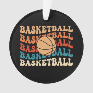 basketbal Retro Sport Typografie Ontwerp Ornament