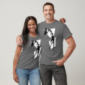 Basketbal Retro Wit T-shirt (Unisex)